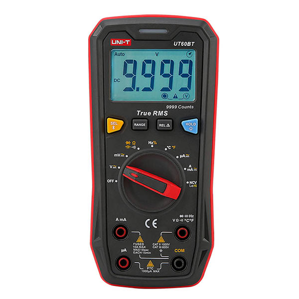 UT60BT Auto Digital Multimeter افوميتر اوتوماتيك قياس كهرباء مقومات مكثفات متعدد رقمي مع اتصال بلوتوث موبايل