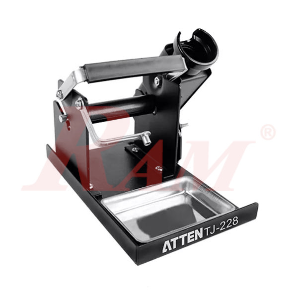 Atten TJ-228 Soldering Iron Stand + Tin Solder Wire Rack Dispenser حامل ماكوة لحام مزود بحامل بكرة قصدير