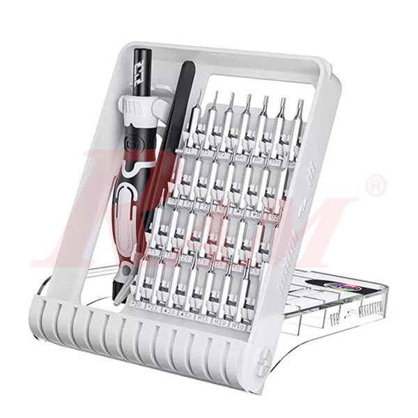 JAKEMY® JM8189B - 32 in 1 Precision Screwdriver Set With Tweezers طقم مفك متغير الراس 32 قطعة + جفت