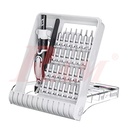 JAKEMY® JM8189B - 32 in 1 Precision Screwdriver Set With Tweezers طقم مفك متغير الراس 32 قطعة + جفت