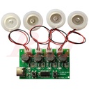 4X Spray Humidifier Driver Circuit Board دائرة فواحة وتبخير 4 حساسات رذاذ بالموجات فوق الصوتية