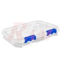 Plastic Fliptop Box A450 Size 320x180x50mm حافظة مكونات بالفواصل والقفل