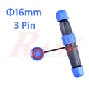 LD16-Docking IP67 - 3pin  Waterproof Dustproof Connector - Water Depth 1m