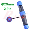 LD20-Docking IP67 - 2pin  Waterproof Dustproof Connector - Water Depth 1m
