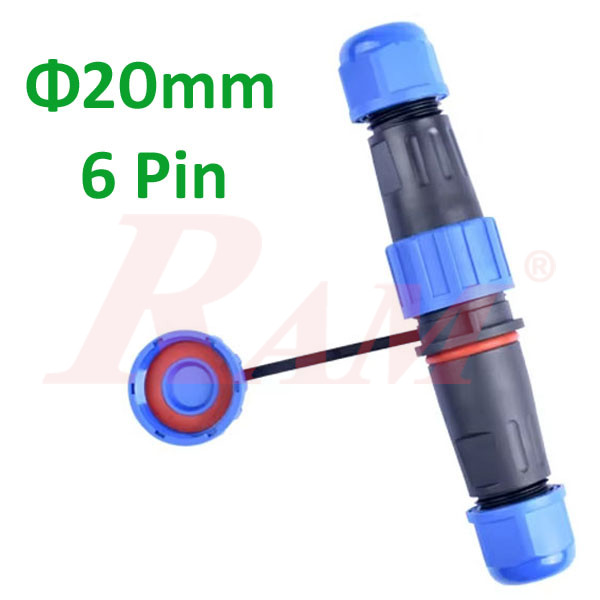 LD20-Docking IP67 - 6pin  Waterproof Dustproof Connector - Water Depth 1m