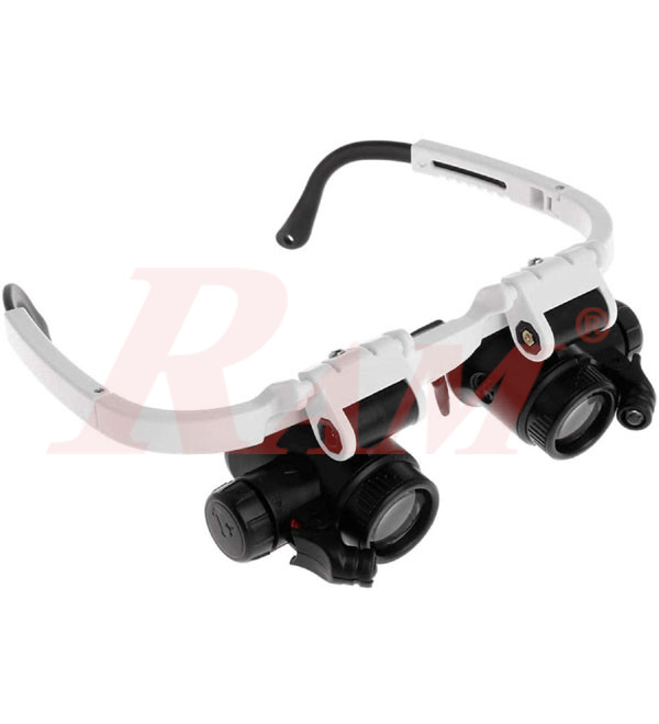 Magnifier Glasses 9892H-1 With LED Light 8X ~ 23X