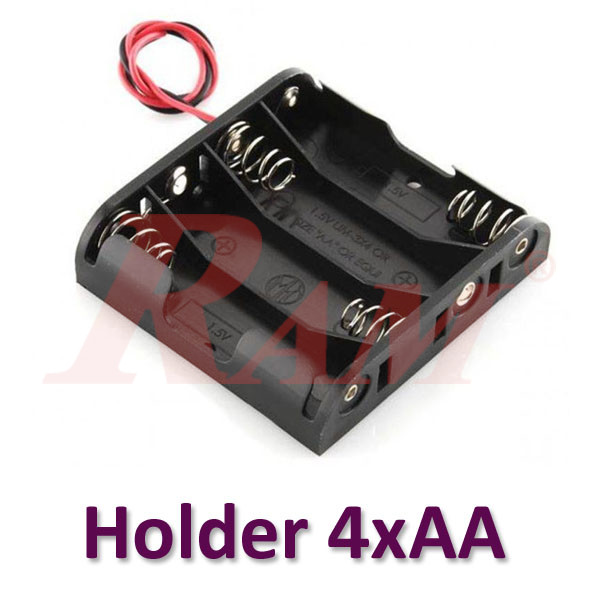 Battery Holder 4xAA Without Cover