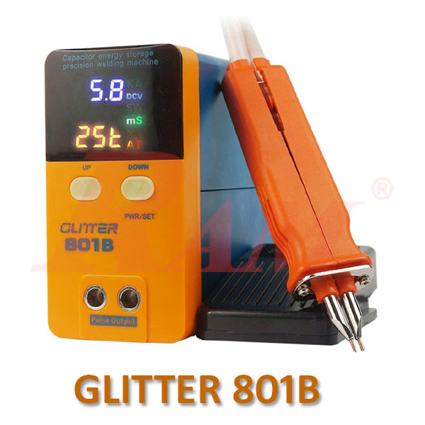 SUNKKO® GLITTER 801B Battery Spot Welder Capacitor Energy Storage Pulse Welding Machine ماكينة تبنيط لخلايا البطاريات الليثيوم