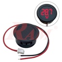 Digital Round Panel Voltage Meter DC 4~100V