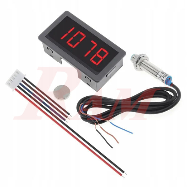 High Precision Digital Frequency Tachometer Panel With Hall Sensor CF5135C-Z لوحة عداد سرعة وتردد رقمي عالي الدقة مع حساس مغناطيسي للسرعات