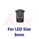 LED 3mm Plastic Cover - LED Bezel Holder