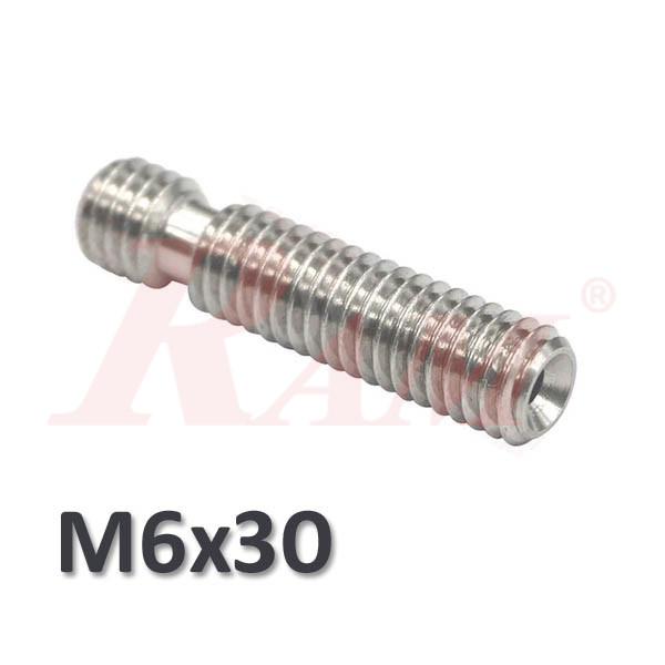 3D Printer M6*30 Nozzle Throat With Teflon Tube for 1.75mm MK8 Extruder