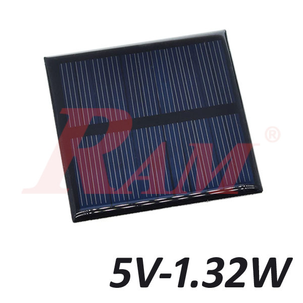 Mini Solar Panel 1.32 Watt 5V/230mA  خلية شمسية قدرة 1.32 واط خرج 5 فولت 230 ملي امبير