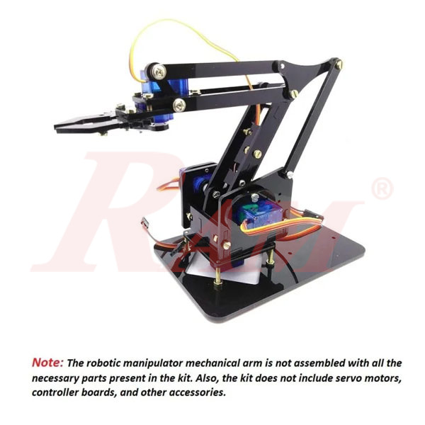 DIY Acrylic Robot Arm 4DOF Manipulator Mechanical Arm Kit