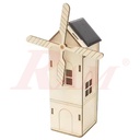 DIY Solar Wood Windmill House - Science Toy