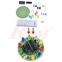 DIY CD4017 Colorful Voice Control Rotating LED Light Project