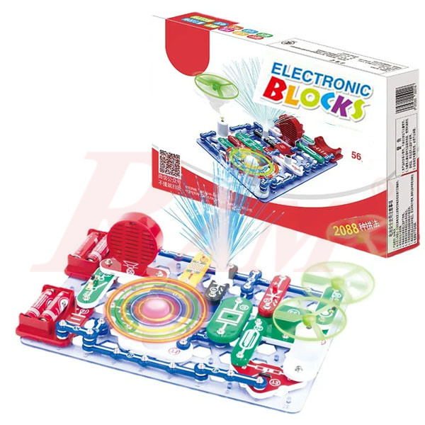Kids Electric Circuit Kit NO.500 - 56 Parts Maze Challenge UFO DIY STEM Toys Educational Electronics for Learning 