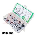 Box of 145pcs 10 Values SMD Aluminum Electrolytic Capacitors Kit 0.47uF~470uF (SKU#E66) مجموعة مكثفات الومنيوم SMD من 0.47 الى 470 ميكروفاراد