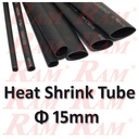 Heat Shrink Φ 15mm - 1 Meter هيت شرينك مكرونة حراري للعزل قطر 15 ملم - طول 1 متر