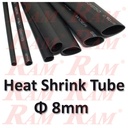 Heat Shrink Φ 8mm - 1 Meter هيت شرينك مكرونة حراري للعزل قطر 8 ملم - طول 1 متر