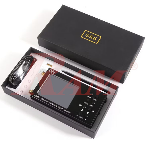 SA6 Portable RF Spectrum Analyzer 6GHz جهاز محلل طيف ترددات (سبكترام اناليزر) RF محمول 6 جيجاهرتز