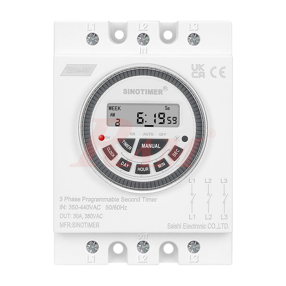 TM619-380Vac 3-Phase Timer Switch 30A/380Vac
