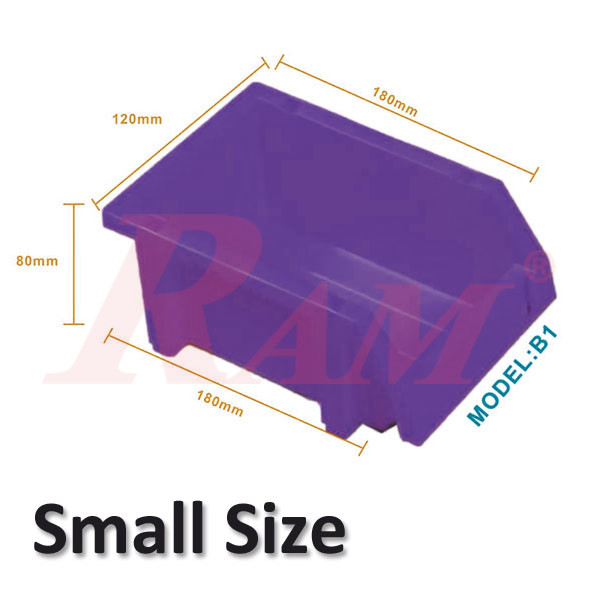 Storage Bin Small Size Stacking Storage Toolbox Drawer صندوق تخزين بلاستيكي مفتوح مقاس صغير