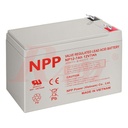 Sealed Lead Acid Battery 12V/7Ah - NPP بطارية قابلة للشحن جافة 12 فولت 7 امبير ماركة NPP