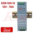 Smun® Industrial SMPS Din-Rail Type Output +12Vdc/10A Input 220Vac EDR-120-12