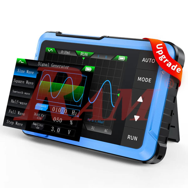FNIRSI® DSO-510 10MHz 48MS/s Mini Handheld Digital Oscilloscope & DDS Signal Generator اوسلسكوب رقمي محمول ميني 10 ميجاهرتز + مولد إشارة DDS