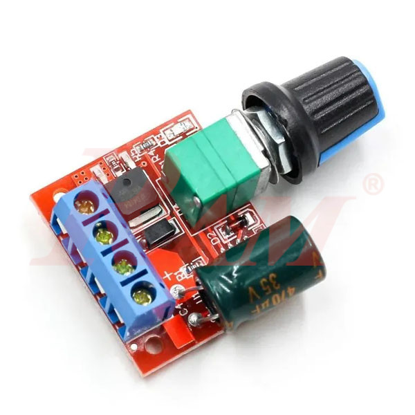 PWM 5A 90W Motor Speed ​​Control Switch Manual (4.5Vdc to 35Vdc) دائرة تخفيض سرعة ماتور جهد مستمر - قدرة 5 امبير