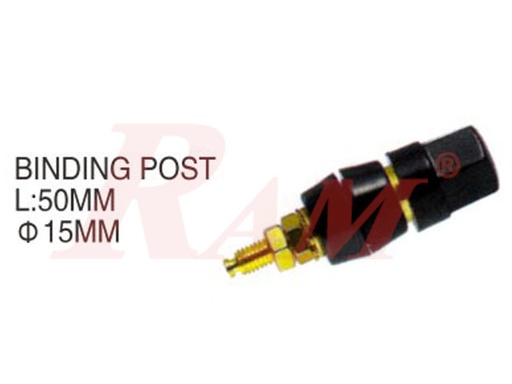 [AD70.BLACK] Binding Post 25A Rating - Black Color (AD70) سوكت مدخل كبير 25 امبير اسود