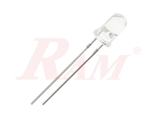 [IR.LED.WHITE.5MM] IR LED 5mm Infrared Transmitter ليد ارسال اشعة تحت الحمراء IR مقاس 5 مم