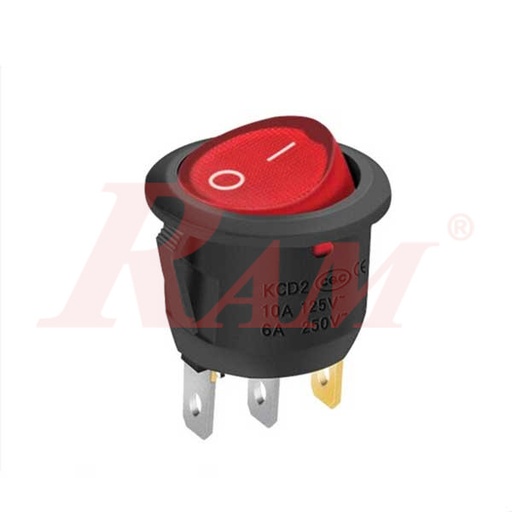 [SW1.RED] SW1 - ON/OFF Switch With LED - Copper Terminals