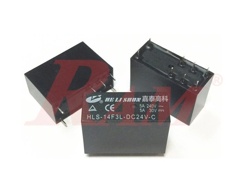 [RE9] Re9-Relay 24V 8pin 5A (Double Contact)