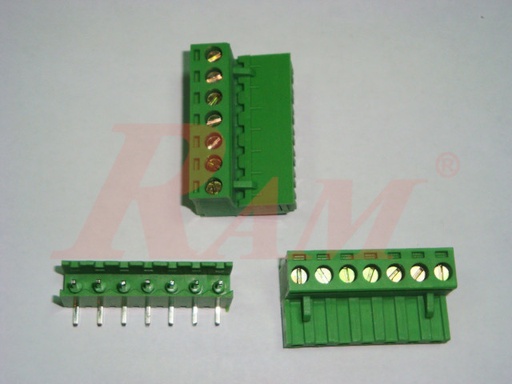 [RC7.7PIN.CONNECTED] RC7 - 7 Pin Pluggable Terminal Block Pitch 5.08mm