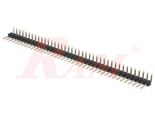 [PH3.1X40.MALE.RA] PH3 - Pin Header Male 1x40 Right Angle 2.54mm
