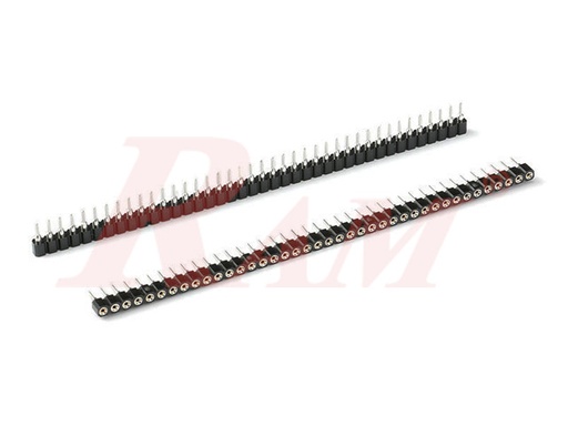 [PH9.1X40.ROUND.TIP] PH9 Round Pin Header Strip 2.54mm Pin Header Machine Tooled 1x40 Straight