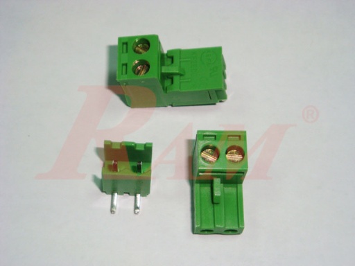 [RC2.2PIN.CONNECTED] RC2 - 2 Pin Pluggable Terminal Block Pitch 5.08mm