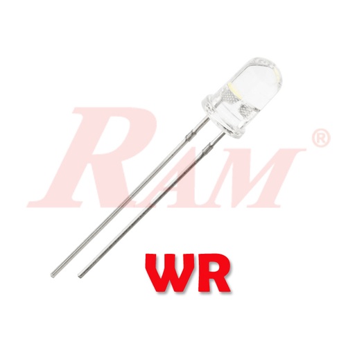[LED.WR] LED 5mm Super Bright Red Color WR
