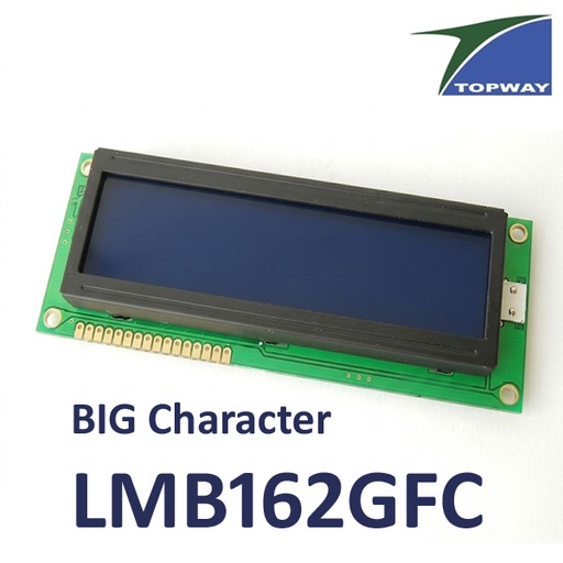 [LMB162GFC] LMB162GFC BIG Character LCD 2x16 TOPWAY