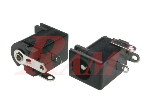 [DC.SOKET.PCB] DC Power Socket PCB Mount 2.1mm مدخل باور ادابتور لحام بوردة