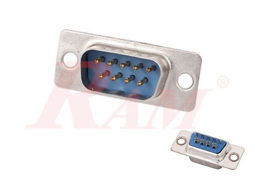 [DB1.DB9.MALE] D-SUB DB9 Male Connector - Solder Type (SKU#DB1)  سوكيت DB9 لحام سلك ذكر