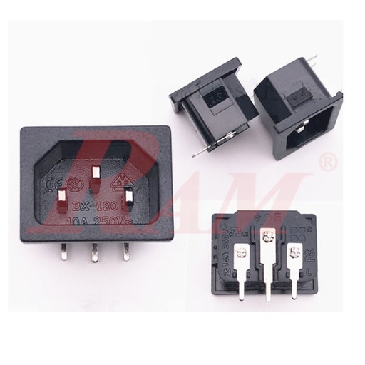 [AC.SOCKET.PCB] AC Power Connector on PCB مدخل باور تثبيت بوردة