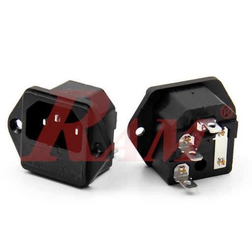 [AC.SOCKET.FUSED] AC Power Connector With Fuse Compartment