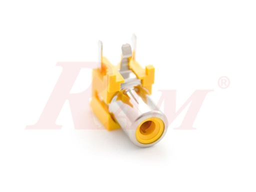 [RCA.PCB.1PIN] RCA Female Input Jack - PCB Mount