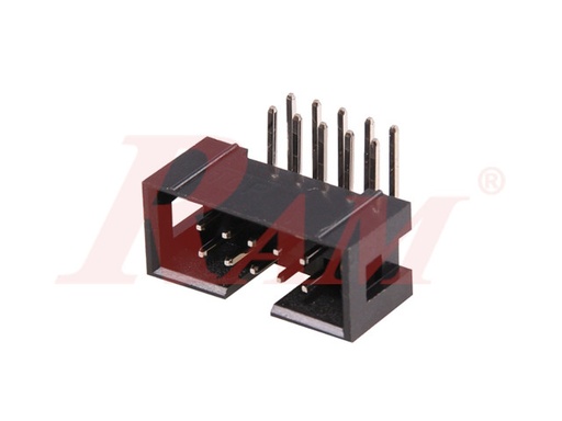[FCL10.PCB] IDC10 Male Polarized Right Angle 90° (FCL10-PCB)