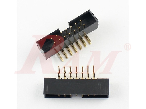 [FCL14.PCB] IDC14 Male Polarized Right Angle 90° (FCL14-PCB)
