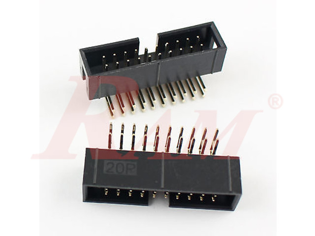 IDC20 Male Polarized Right Angle 90° (FCL20-PCB) | RAM Electronics website