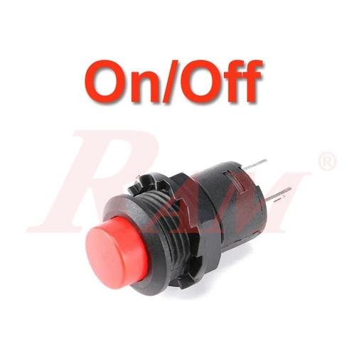 [PRESS.DS318.ONOFF] Switch On/Off DS-425 Red - Self Locking مفتاح تشغيل On/Off موديل DS-425 احمر
